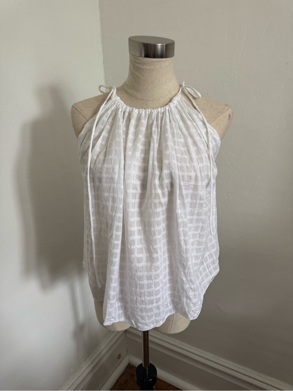ASOS White Halter Tie-Neck Camisole